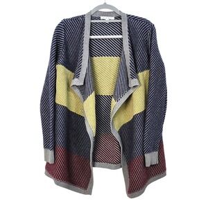 CAbi Blanket Open‎ Front Waterfall Cardigan Chunky Knit Sweater Womens Medium